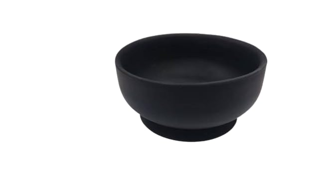 Hairaco Non-Slip Suction Hair Color Bowl For Salons and Hairstylists (Black)