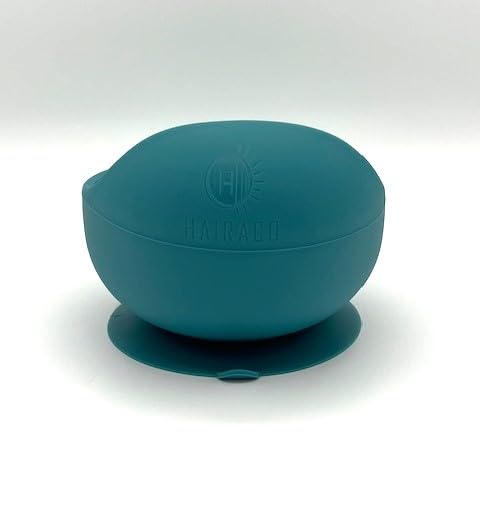 Hairaco Non-Slip Suction Hair Color Bowl For Salons and Hairstylists (Aqua Blue)