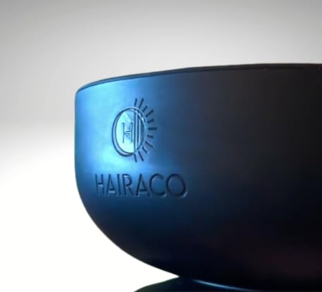 Hairaco Non-Slip Suction Hair Color Bowl For Salons and Hairstylists (Black)