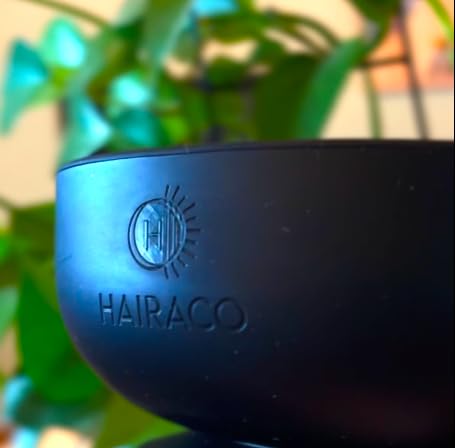 Hairaco Non-Slip Suction Hair Color Bowl For Salons and Hairstylists (Black)