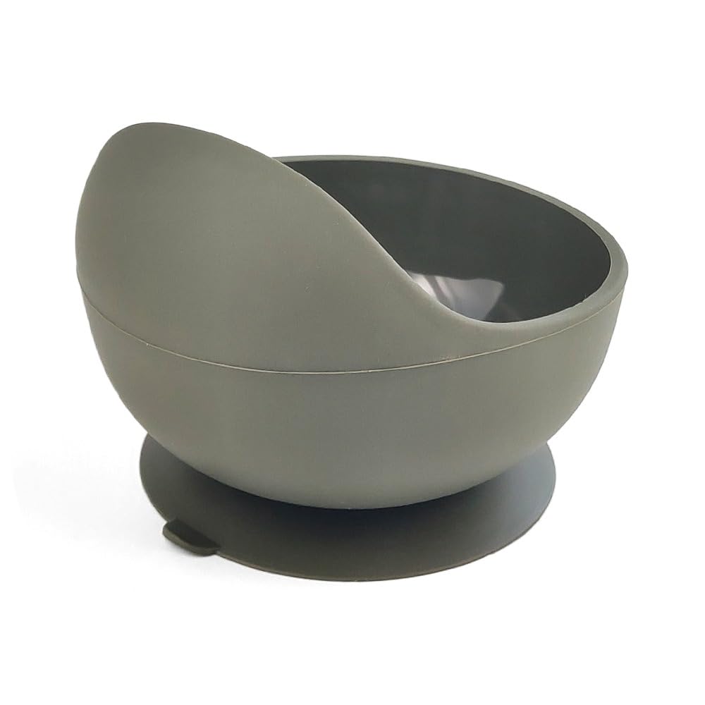 Hairaco Non-Slip Suction Hair Color Bowl For Salons and Hairstylists (Dark Olive)