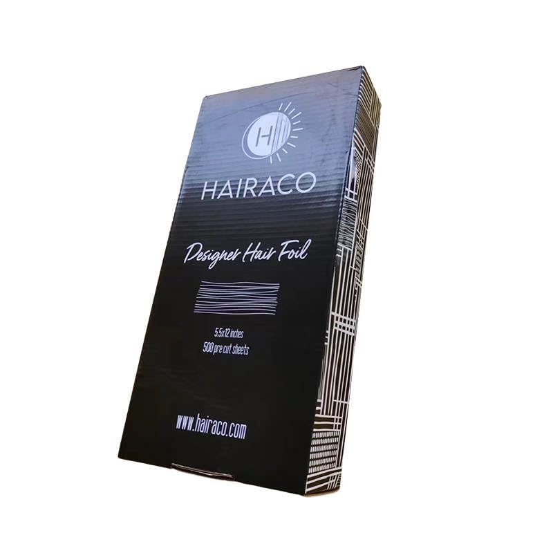 HAIRACO HAIR HAVEN Designer Hair Color Foils - 500 pre-cut, single sheet, extra long length foils, 5.5x12 inches, textured long hair foils (Mosaic Collection)