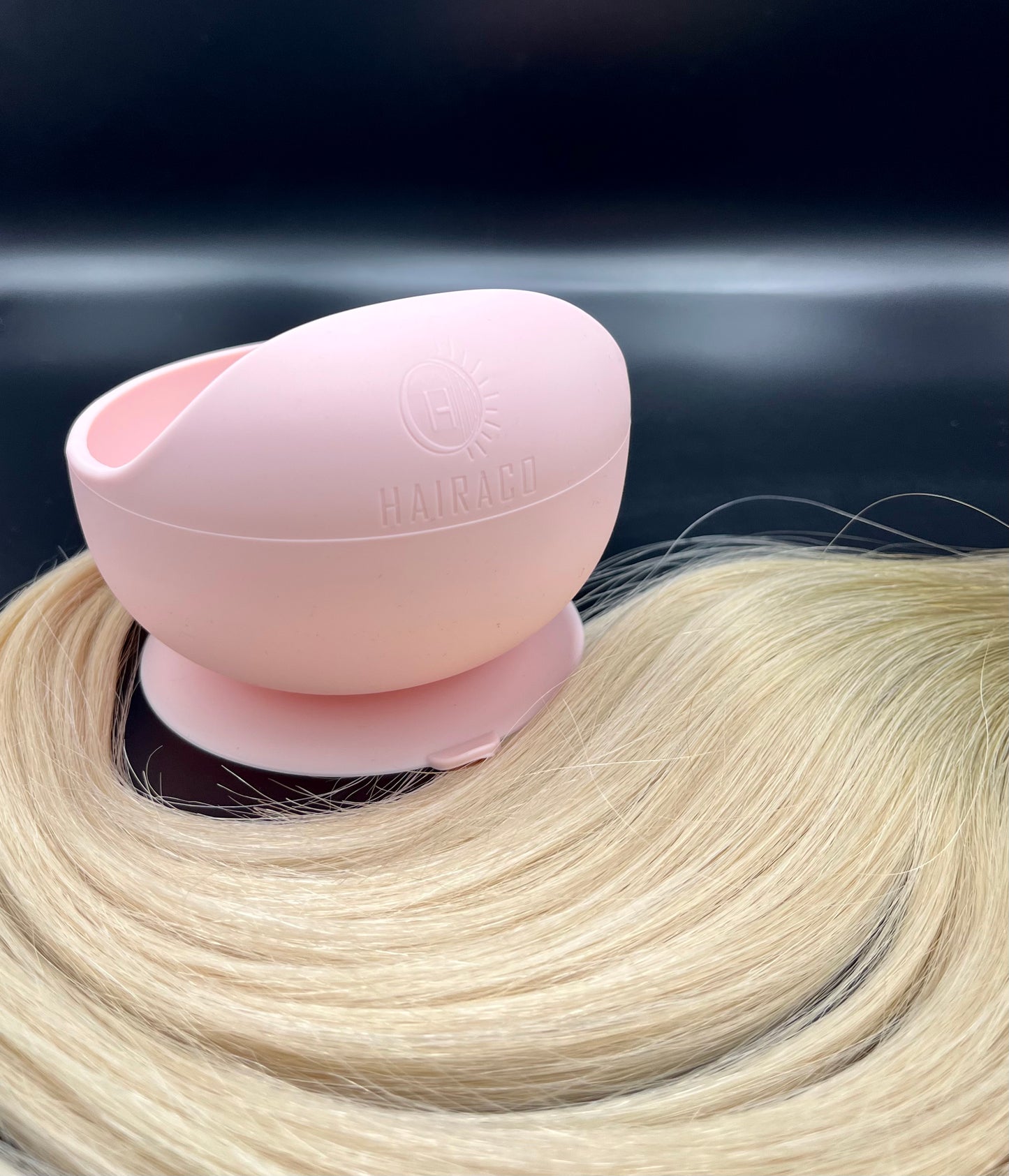 Hairaco Non-Slip Suction Hair Color Bowl (Rose Quartz)