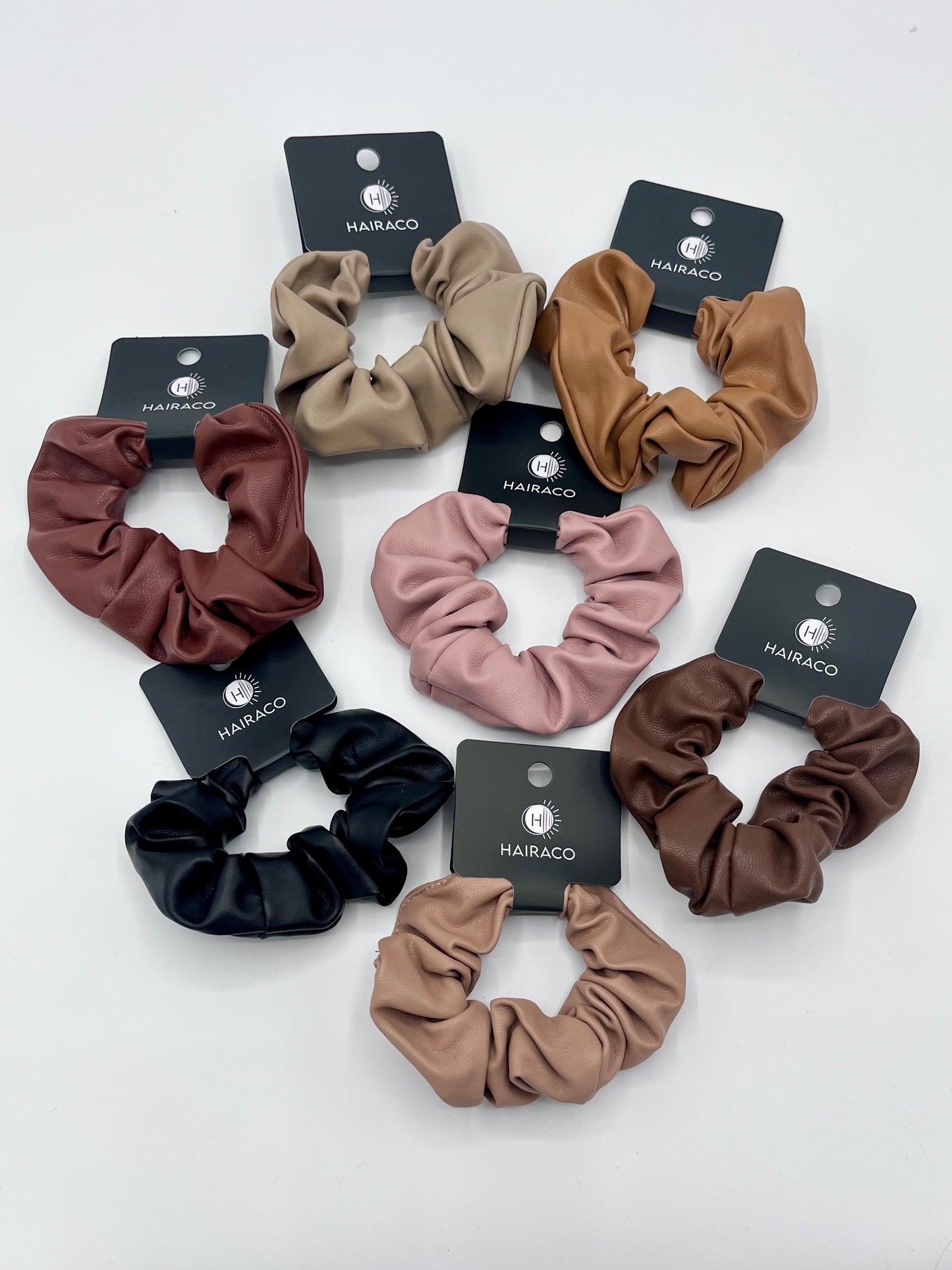 Vegan Leather Hair Scrunchie